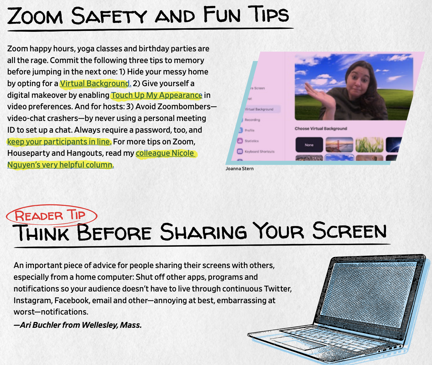 Zoom Safety AND Fun Tips